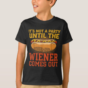 Camiseta Diseño Divertido de Hot Dog para Hombres Mujeres P