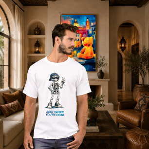 Camiseta Diseño divertido de humor con signo de victoria de