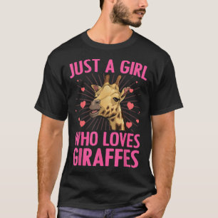 Camiseta Diseño divertido de jirafas para mujeres Chicas Sa