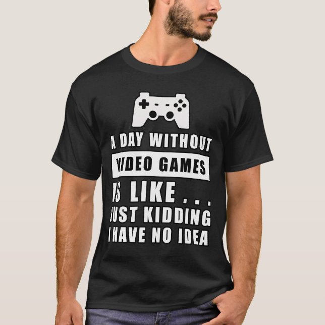 Camiseta Diseño Divertido de Juegos (Anverso)