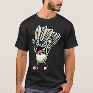 Camiseta Diseño divertido de jugador de bádminton para homb