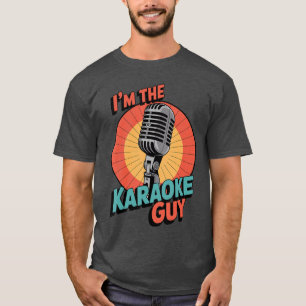 Camiseta Diseño Divertido de Karaoke para Hombres Papá Cant