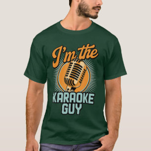 Camiseta Diseño Divertido de Karaoke para Hombres Papá Cant