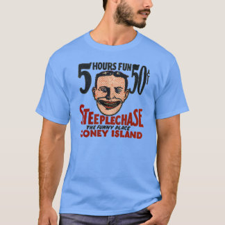 Camiseta Diseño divertido de la cara de Coney Island del