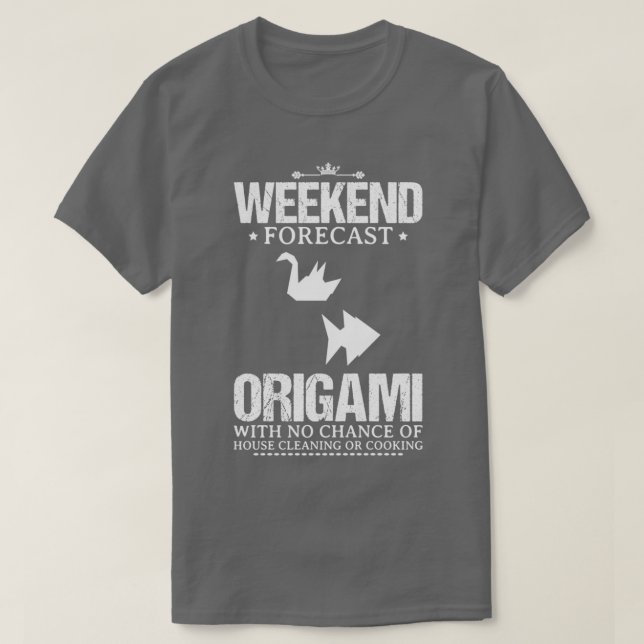 Camiseta Diseño divertido de la cocina de origami para rega (Diseño del anverso)
