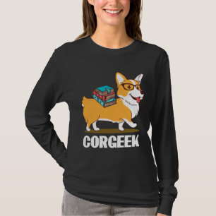Camiseta Diseño divertido de libros Corgi Geek Corgeek Impr