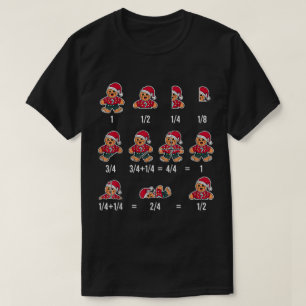 Camiseta Diseño divertido de matemáticas de Navidad de pan 