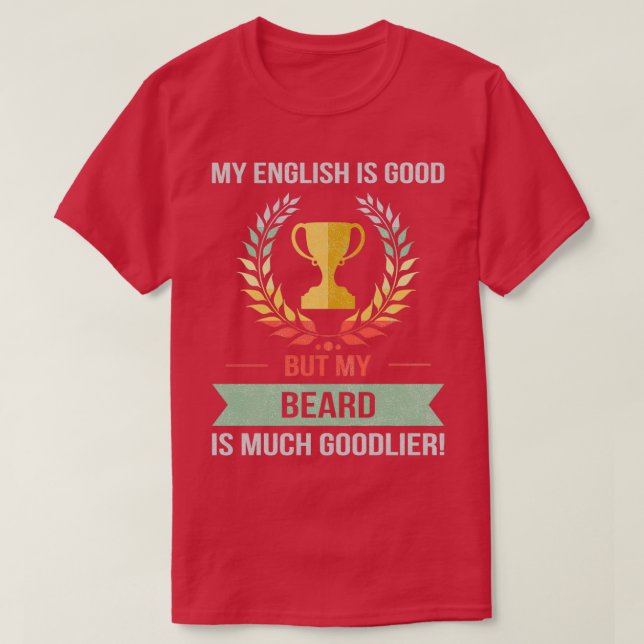 Camiseta Diseño divertido de mejores barbas (Diseño del anverso)