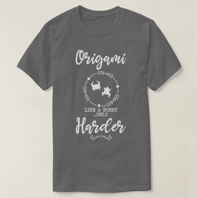 Camiseta Diseño divertido de Origami para regalo (Diseño del anverso)