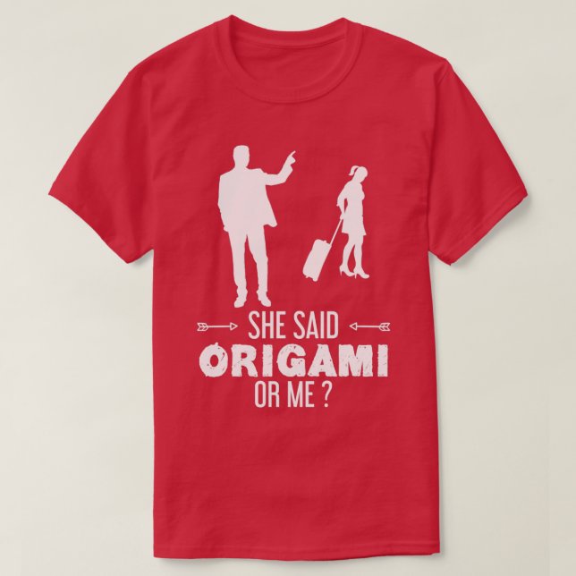 Camiseta Diseño divertido de origami para regalo 9 (Diseño del anverso)
