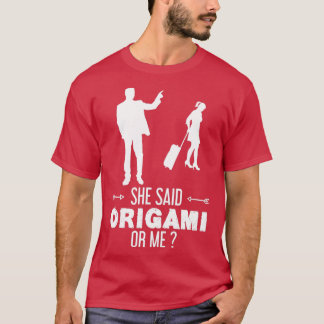 Camiseta Diseño divertido de origami para regalo 9
