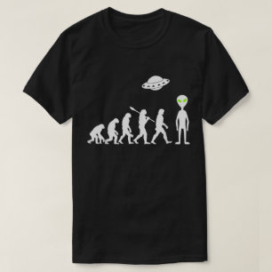 Camiseta Diseño divertido de ovni de evolución alienígena