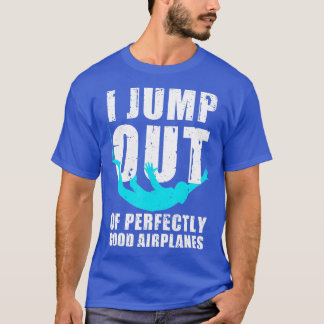 Camiseta Diseño divertido de paracaidismo para hombres Skyd