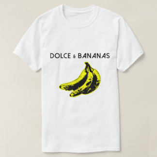 Camiseta Diseño divertido de parodia de Dolce y plátanos