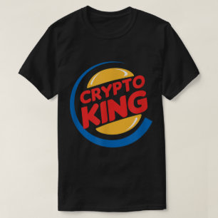 Camiseta Diseño divertido de parodia del rey cripto