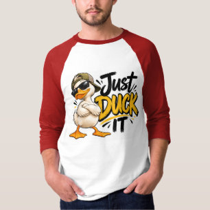 Camiseta Diseño Divertido de Pato Just Duck It