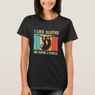 Camiseta Diseño Divertido de Perezoso para Hombres Mujeres 