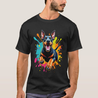 Camiseta Diseño divertido de perro Doberman para amantes de