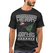 Diseño divertido de perro en Navidad Merry Woofmas