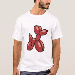 Camiseta Diseño divertido de perros globos rojos