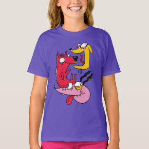 Camiseta Diseño Divertido de Perros Locos
