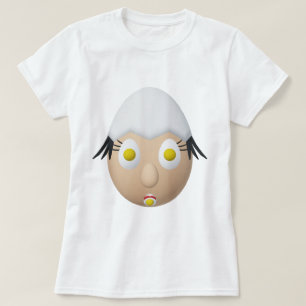 Camiseta Diseño divertido de personaje de huevo RG y RA