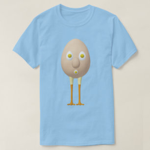 Camiseta Diseño divertido de personaje de huevo RG y RA