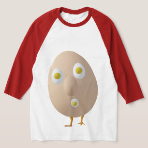 Camiseta Diseño divertido de personaje de huevo RG y RA