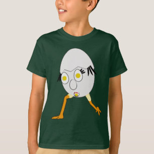 Camiseta Diseño divertido de personaje de huevo RG y RA