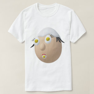 Camiseta Diseño divertido de personajes de huevo RG y RA