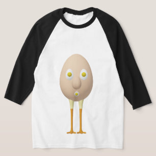 Camiseta Diseño divertido de personajes de huevo RG y RA