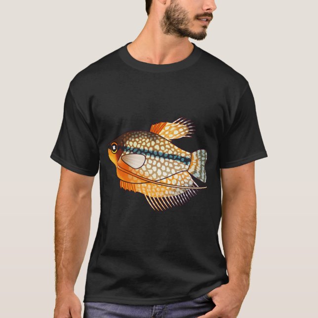 Camiseta Diseño Divertido de Pesca (Anverso)