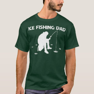 Camiseta Diseño divertido de pesca de hielo para papá padre