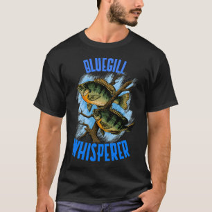Camiseta Diseño divertido de pesca de pez sol azul, susurra
