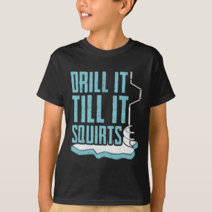 Camiseta Diseño Divertido de Pesca en Hielo para Hombres Mu