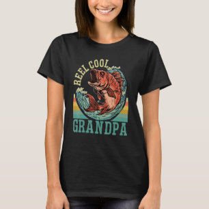 Camiseta Diseño divertido de pesca para abuelo genial Día d