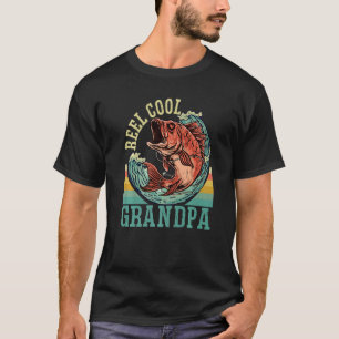 Camiseta Diseño divertido de pesca para abuelo genial hombr
