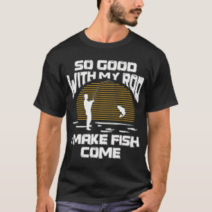 Camiseta Diseño divertido de pesca para hombres