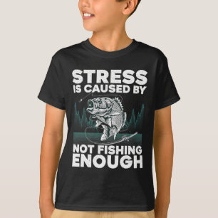 Camiseta Diseño Divertido de Pesca para Hombres Mujeres B F