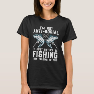 Camiseta Diseño Divertido de Pesca para Hombres Mujeres Pes