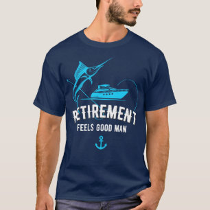 Camiseta Diseño divertido de pescadores de barcos de retiro