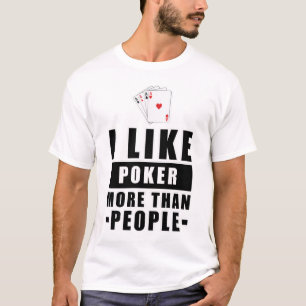 Camiseta Diseño Divertido de Póquer