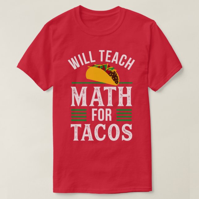Camiseta Diseño divertido de profesores de matemáticas para (Diseño del anverso)
