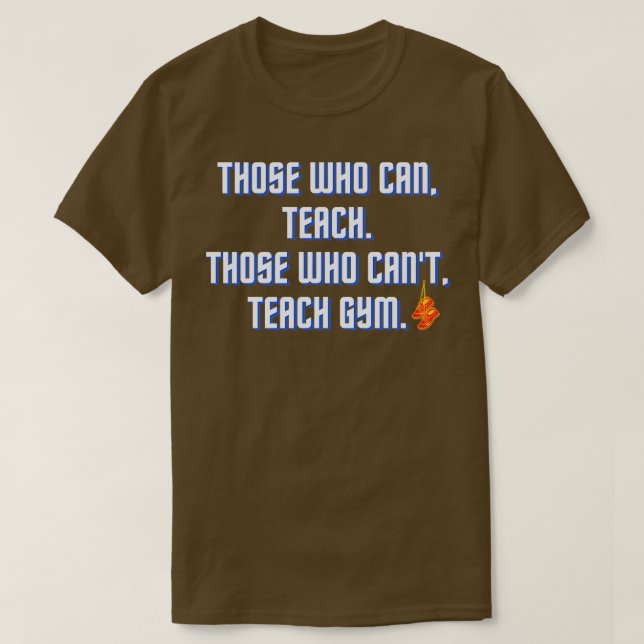 Camiseta Diseño divertido de profesores de PE (Diseño del anverso)