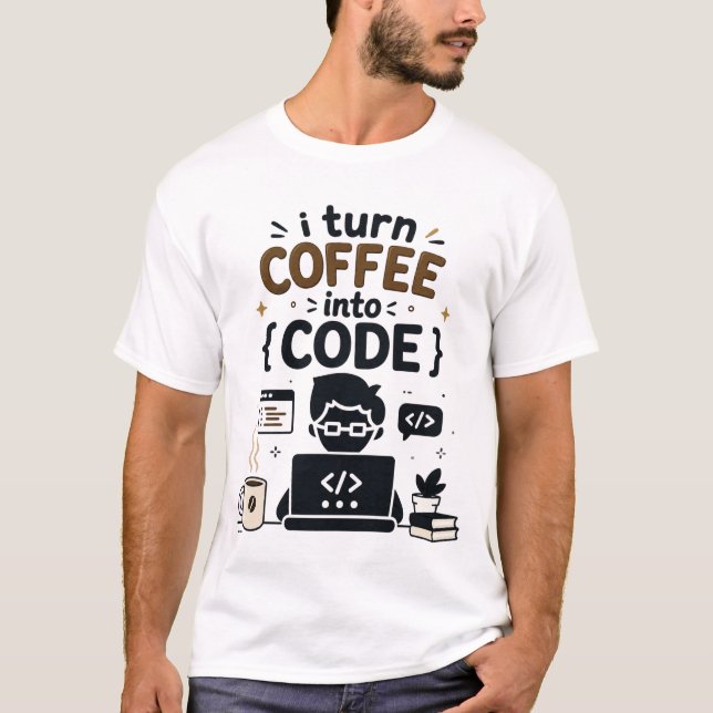 Camiseta Diseño Divertido de Programador (Anverso)