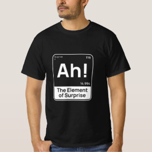 Camiseta Diseño divertido de química – Elemento de sorpresa