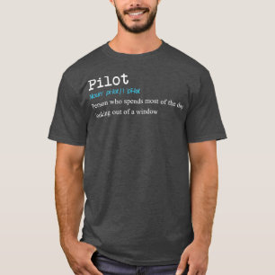 Camiseta Diseño divertido de regalo de definición piloto 
