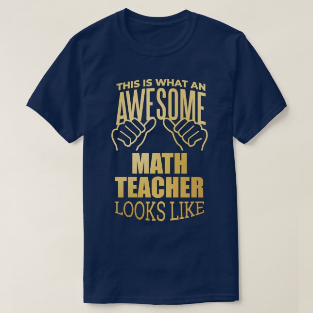 Camiseta Diseño divertido de regalo para profesor de matemá (Diseño del anverso)