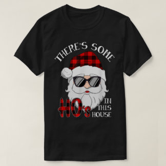 Camiseta Diseño divertido de Santa de Navidad con cuadros