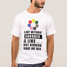 Camiseta Diseño Divertido de Snooker